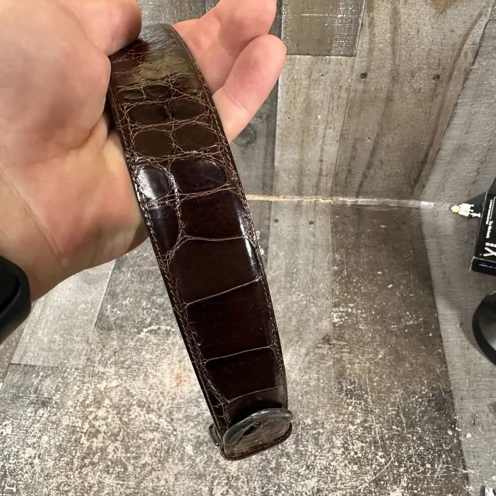Sz 30 Ralph Lauren RL 85 Brown Alligator 1.5